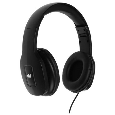 Crown Наушники CROWN CMH-209T проводные полноразмерные с микрофоном Jack 35 мм 12 м черные 809₽