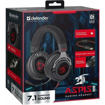 Гарнитура Defender Aspis Pro черный 4013₽