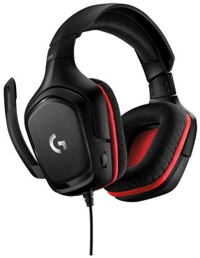 Проводные наушники Logitech G G332 G332 SE черныйкрасный 4918₽