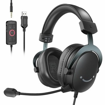 FIFINE Ampligame H9W проводные кожаные полноразмерные игровая гарнитура Белый 4232₽