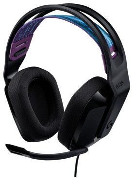 Проводные наушники Logitech G G335 Global для РФ черный 20130₽