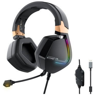Игровые наушники BlitzWolf BW-GH2 Gaming Headphone 53mm Driver Unit черный 4900₽