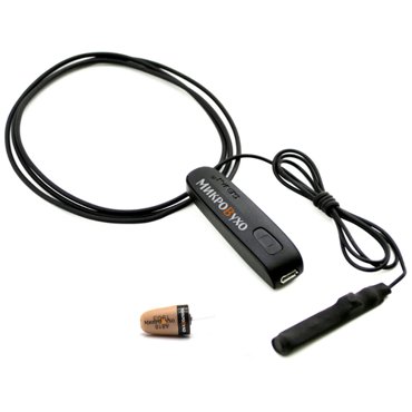 Капсульный микронаушник К5 4 мм и гарнитура Bluetooth Basic с выносным микрофоном кнопкой подачи сигнала кнопкой ответа и перезвона 5489₽