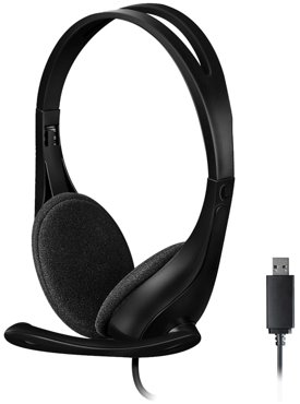 Проводные наушники A4Tech HU-9 черный фото 2 2361₽