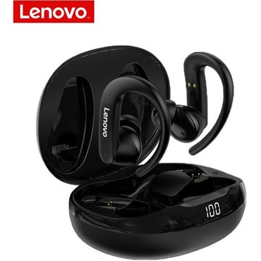 Наушники беспроводные TWS Lenovo T50 ENS крепление за ушами черные 1350₽