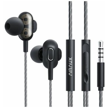 Наушники BlitzWolf Airaux AA-HE4 Dual Speaker Earphone with Jack Port 35mm AUX Black 1094₽