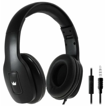 Наушники CROWN CMH-209T проводные полноразмерные с микрофоном Jack 35 мм 12 м черные 559₽
