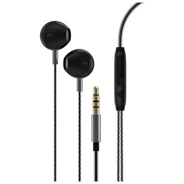 Наушники Devia Metal In Ear Headphones черные 390₽