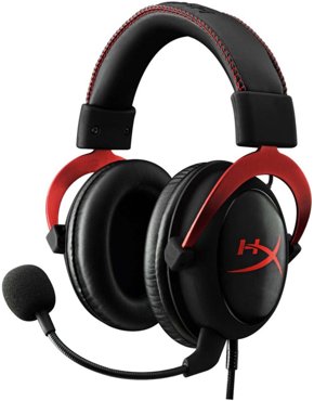 HyperX Наушники проводные с микрофоном 35 мм черный красный 8990₽