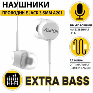 Наушники Jack 35 EXTRA BASS Гарнитура для IOS и Android Наушники проводные с Микрофоном 1890₽