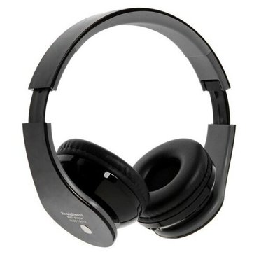 Наушники LuazON RX-10 беспроводные накладные microSD FM складные чёрные 3160₽
