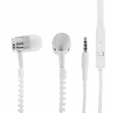 Наушники LuazON VBT 110 Молния вакуумные микрофон белые комплект из 12 шт 2310₽
