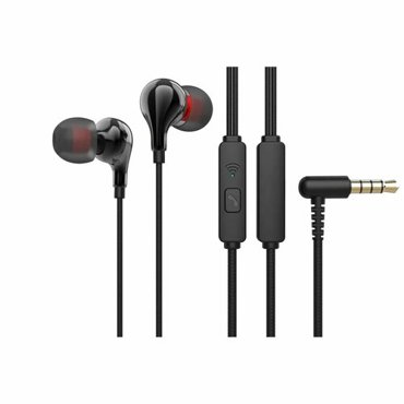Наушники Perfeo внутриканальные c микрофоном GLOB черные 750₽