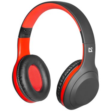 Наушники полноразмерные Defender B560 FreeMotion bluetooth микрофон цвет чёрный красная вставка 1510₽