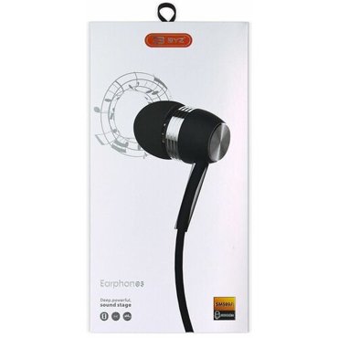 Наушники проводные BYZ SM589A вакуумные с микрофоном 12 метра черный 552₽