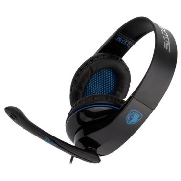 Наушники Sades с микрофоном и проводом для игр и музыки цвет черный 701TPower 4275₽