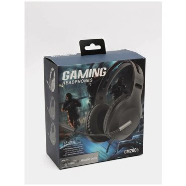 Наушники проводные игровые с объемным звуком GM Кибер Game ПК PS3 PS4 PS5 xbox накладные регулируемые черный 1390₽
