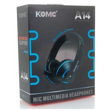 Наушники проводные KOMC A14 GAME головные черно-красный 1495₽