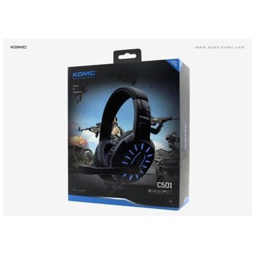 Наушники проводные KOMC C501 GAME головные черно-красный 1495₽