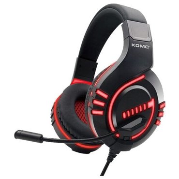 Наушники проводные KOMC G325 GAME головные черно-красный 1870₽