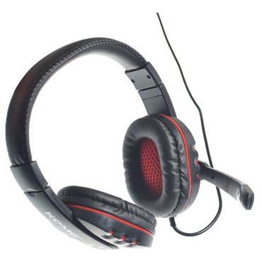 Наушники проводные KOMC K4 GAME головные черно-красный 1245₽