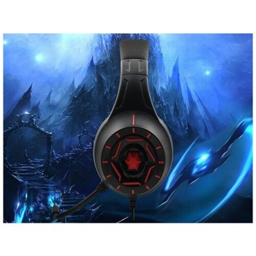 Наушники проводные KOMC S90 GAME головные черно-красный 1615₽