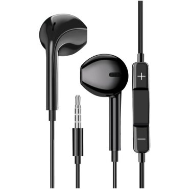 Наушники проводные с Микрофоном GQbox Проводные Jack 35 Гарнитура для Apple iPhone и Android Для телефона Черные 219₽