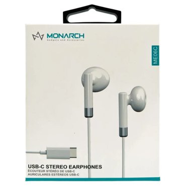 Наушники проводные USB Type-C Monarch ME06C вкладыши с микрофоном Белый 799₽