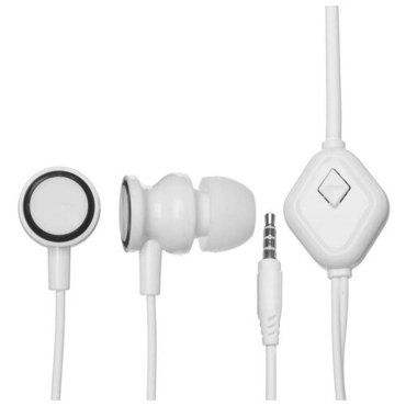 Наушники red line stereo headset sp10 вакуумные микрофон 113 дБ 16 Ом 12 м белые 388₽