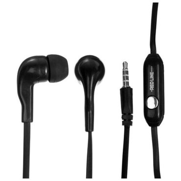 Наушники Red Line UFC Stereo Headset E01 вакуумные 12м проводные черные 449₽