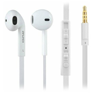 Наушники с микрофоном AWEI ES-15hi 35 mm 010874 Белый 1109₽