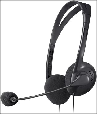 Проводные наушники Defender Aura 102 черный 383₽