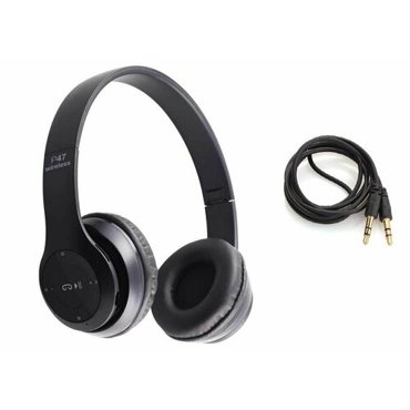 Наушники складные беспроводные P47 Bluetooth с разъемом AUX 756₽