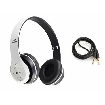 Наушники складные беспроводные P47 Bluetooth с разъемом AUX 756₽