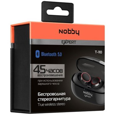 Наушники вкладыши NOBBY Expert T-110 NBE-BH-50-01 BT 50 пластик белый NBE-BH-50-01 620₽