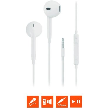 Наушники вставные GoPower GPHP05 белый 00-00022770 480₽
