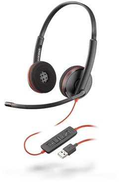 Профессиональные наушники с микрофоном для компьютера Plantronics Blackwire C3220-A USB-A шумоподавление для UC 209745-201 9290₽
