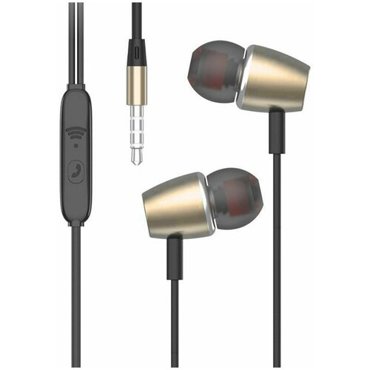 Проводные наушники с микрофоном внутриканальные SKYDOLPHIN SR24 35 Jack золотистый 1 шт 439₽