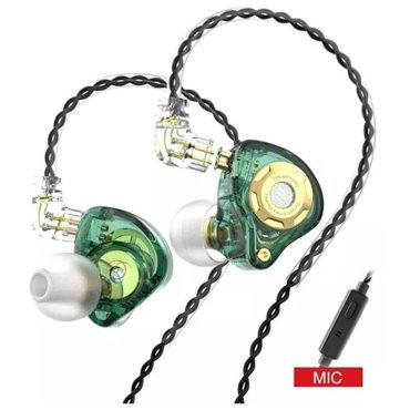 Спортивные беговые наушники-вкладыши TRN MT1 PRO HiFi 1DD динамический басс с микрофоном - белые 1199₽