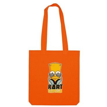 Сумка bart Simpsons симпсоны желтый наушники музыка оранжевый 590₽