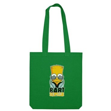 Сумка bart Simpsons симпсоны желтый наушники музыка зеленый 590₽