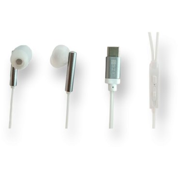 Внутриканальные проводные HiFi наушники SZX STC-8 Type-C белые-серебристые 1326₽