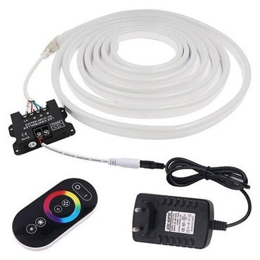 Лента неоновая RGB свет 12 Вт 220 5 м без пульта 1485₽
