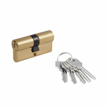 Цилиндровый механизм Нора-М ЛУ-60 30-30 ключключ золото 1507₽