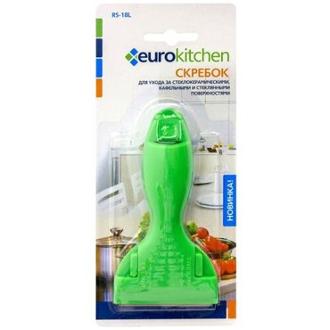 RS-18L Скребок Eurokitchen для чистки стеклокерамики салатовый 774₽