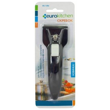 Скребок Eurokitchen для чистки стеклокерамики чёрный 397₽