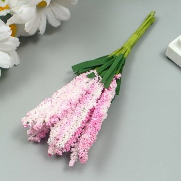 Декор для творчества Иван чай 1 букет10 цветков сиреневый 15х14 см 453₽