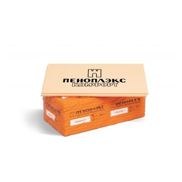 Утеплитель Пеноплэкс Комфорт 1185 х 585 х 50 мм 7 листов 024м3 485м2 2950₽