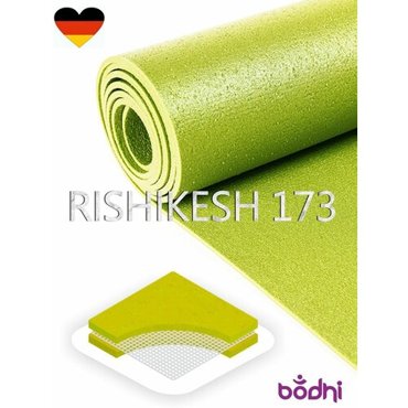 Коврик для йоги фитнеса Rishikesh Ришикеш PRO синий 173 х 80 х 045 см прочный и нескользящий из Германии Bodhi Бодхи 3342₽