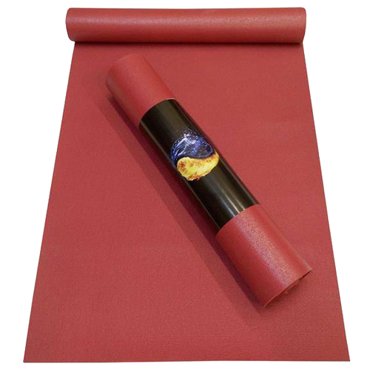 Коврик для йоги и фитнеса RamaYoga Yin-Yang PRO бордо размер 200 х 60 х 045 см 5392₽